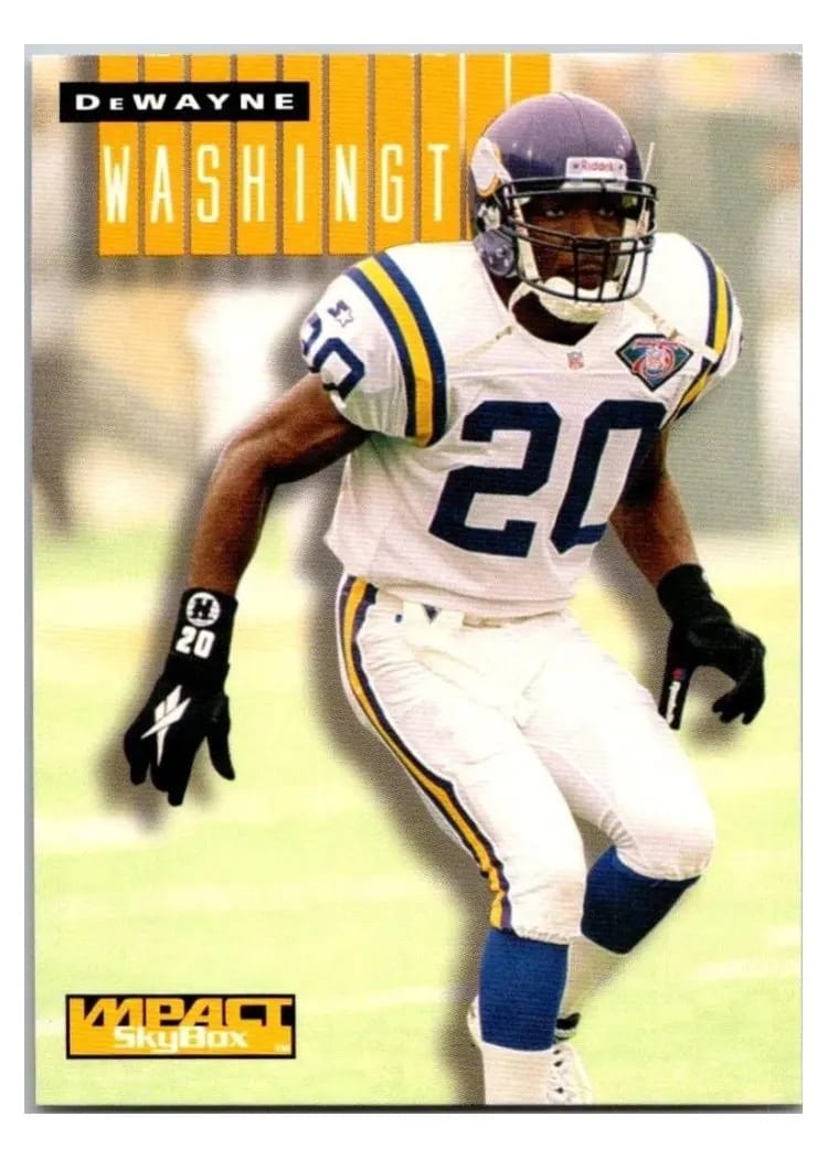 1994 Skybox Impact Rookie Redemption DeWayne Washington #18 card