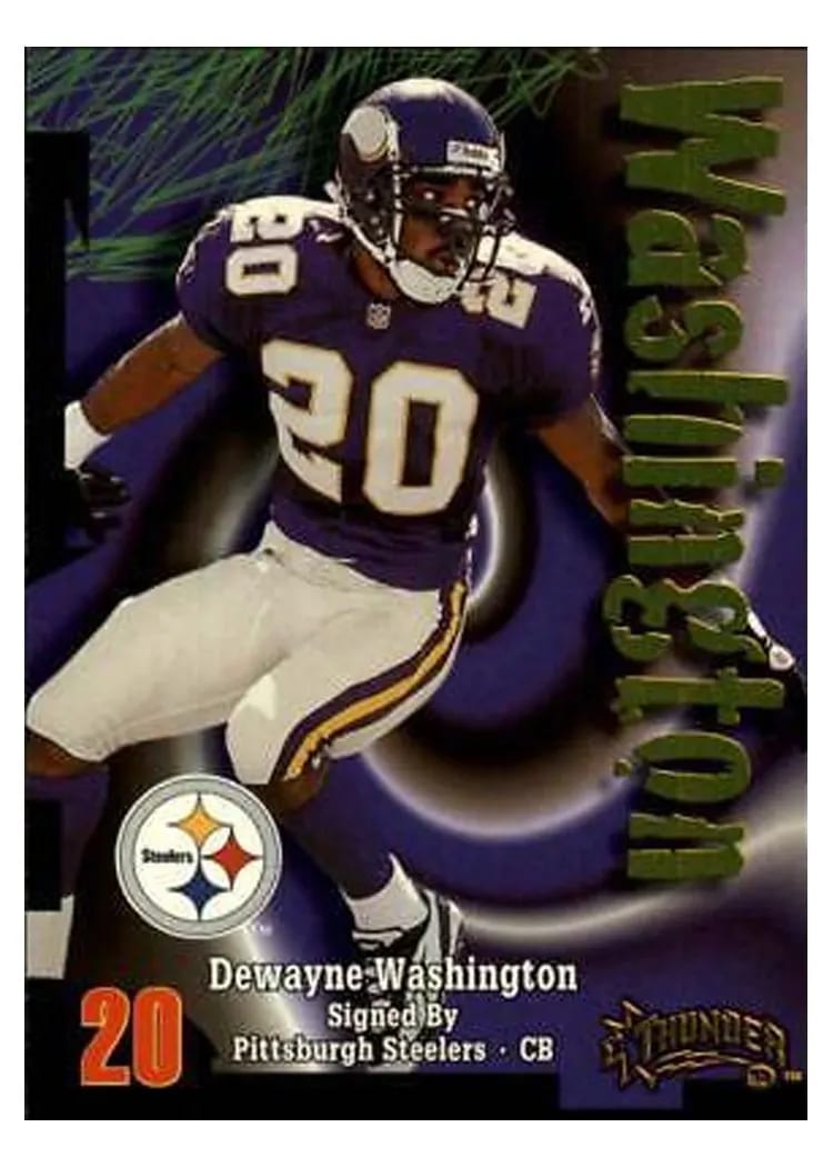 1998 Skybox Thunder Dewayne Washington #19