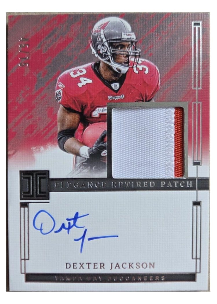 2024 Panini Impeccable Elegance Retired Patch Autos Dexter Jackson #18 card