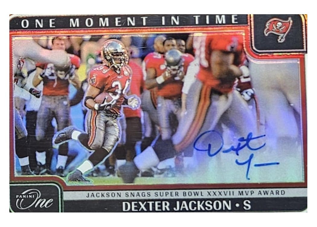 2024 Panini One One Moment in Time Autographs Dexter Jackson #400 card