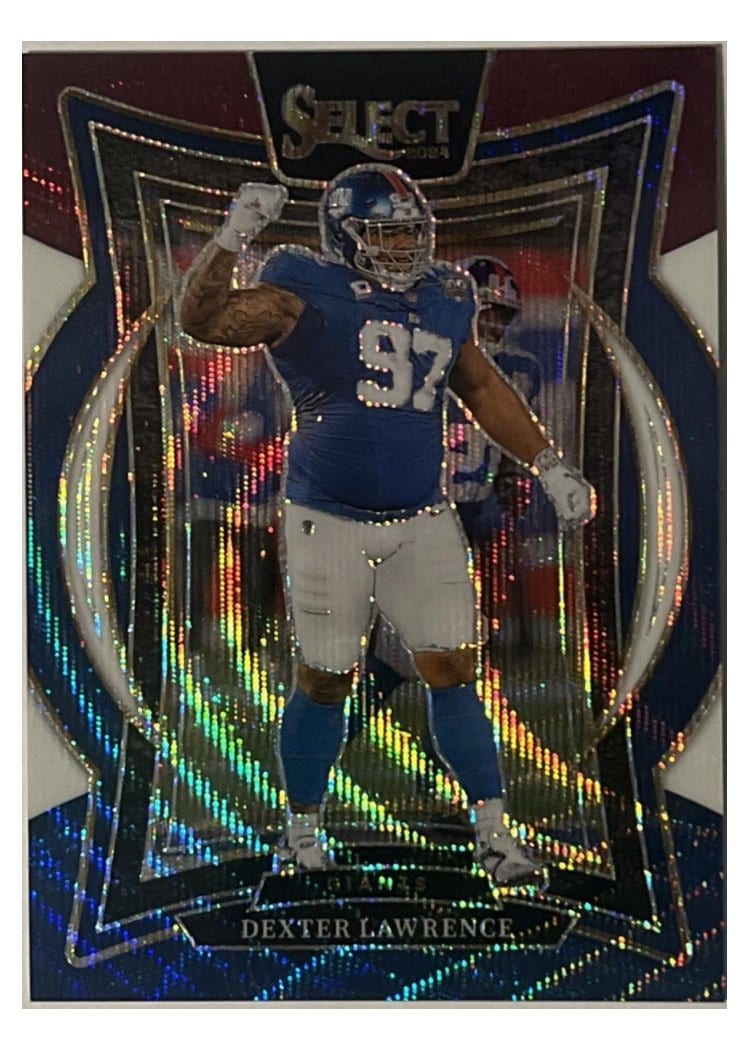 2024 Panini Select Base Set Dexter Lawrence Tri-Color Prizm #52 card