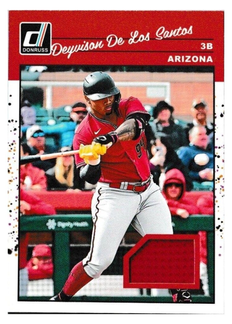 2023 Donruss Retro 1990 Materials Deyvison De Los Santos #90M-DS card