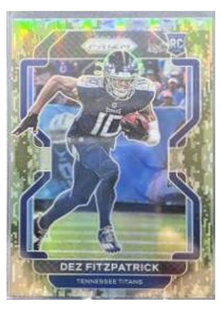 2021 Panini Prizm Base Set Dez Fitzpatrick Forest Camo Prizm #366 card
