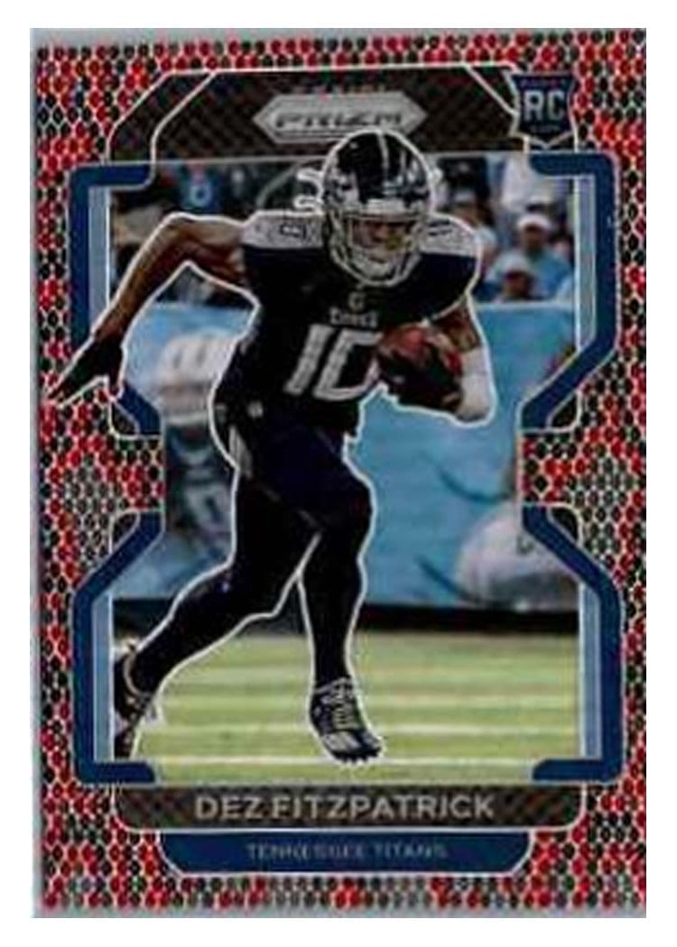 2021 Panini Prizm Base Set Dez Fitzpatrick Red Shimmer #366 card