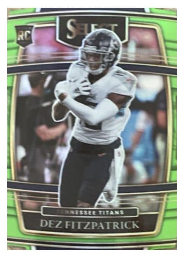 2021 Panini Select Base Set Dez Fitzpatrick Neon Green Die Cut #72 card