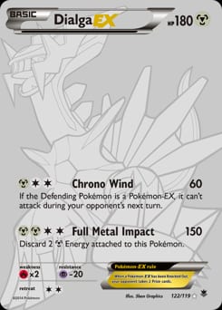 2014 Phantom Forces Dialga-EX #122 card