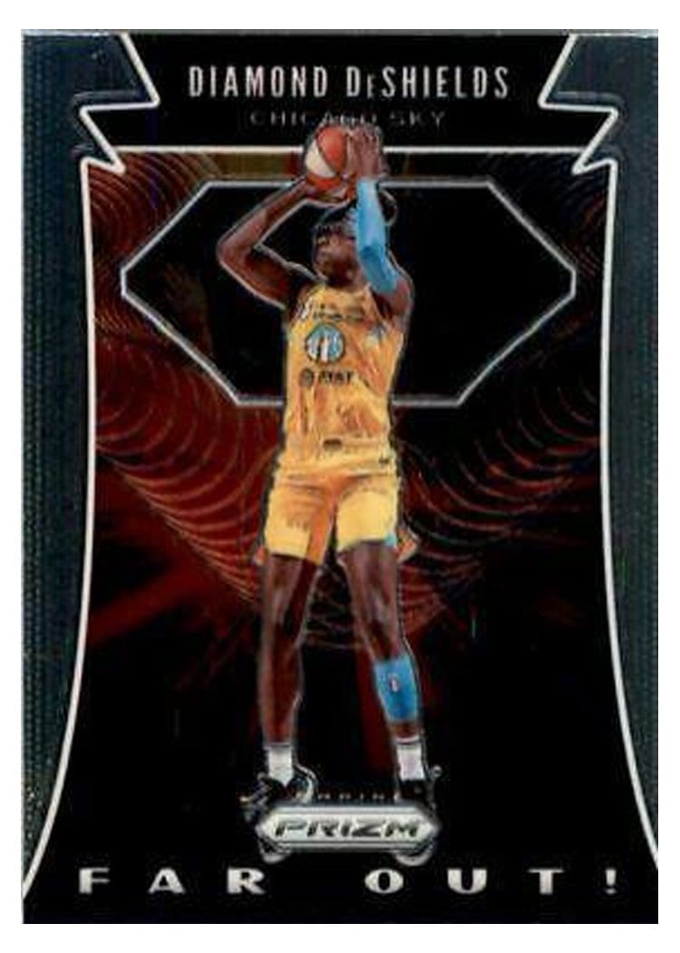 2020 Panini Prizm WNBA Far Out Diamond DeShields #2 card