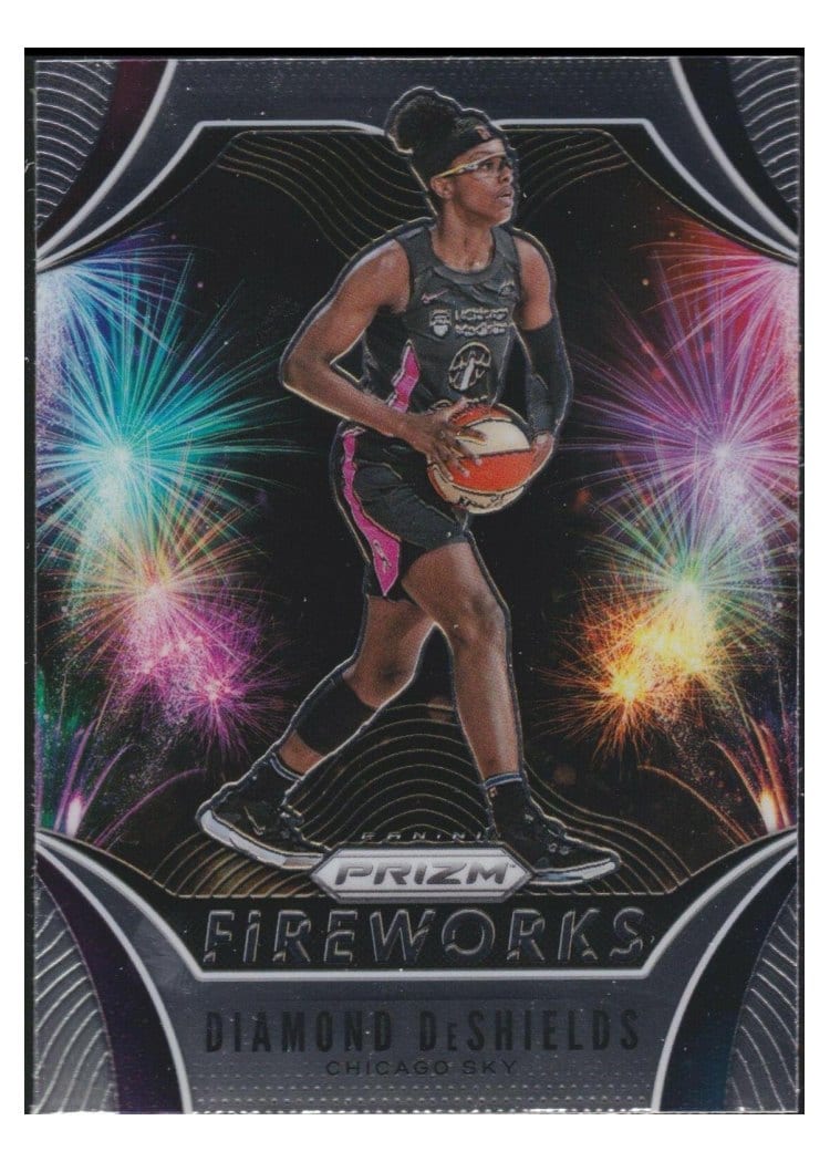 2020 Panini Prizm WNBA Fireworks Diamond DeShields #1 card