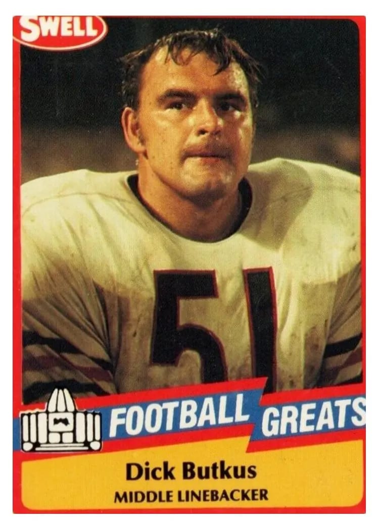 1989 Swell Greats Dick Butkus #148 card