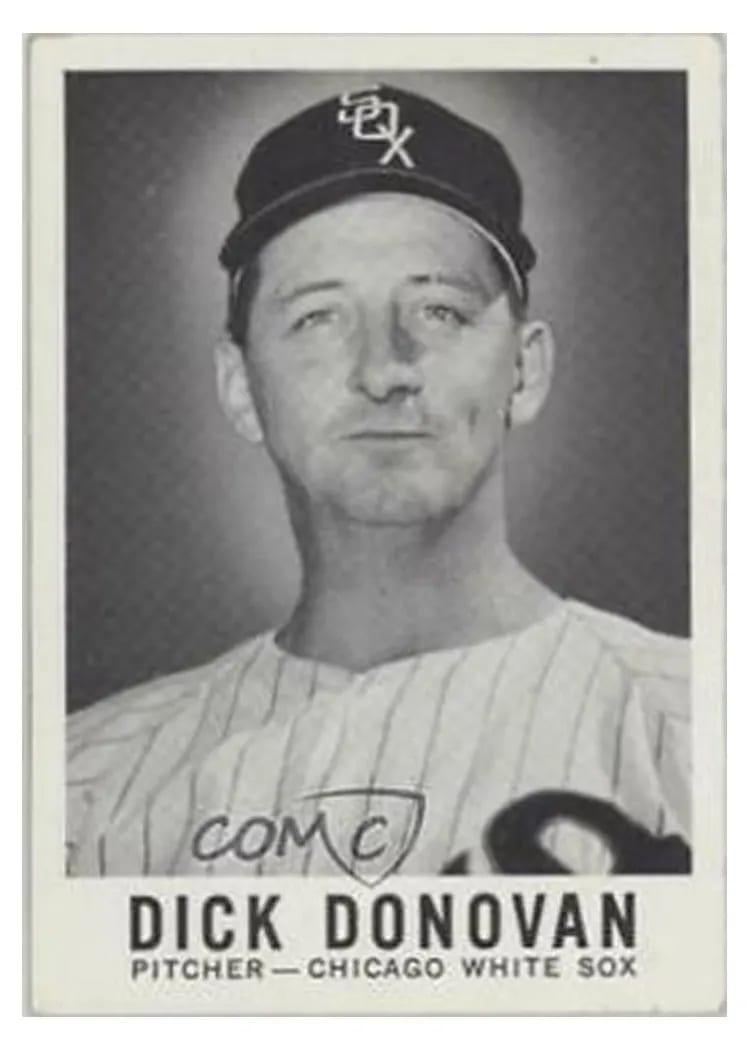 1960 Leaf Dick Donovan #72