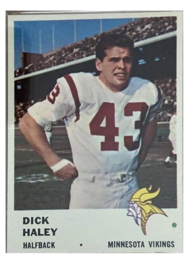 1961 Fleer Dick Haley #128 card