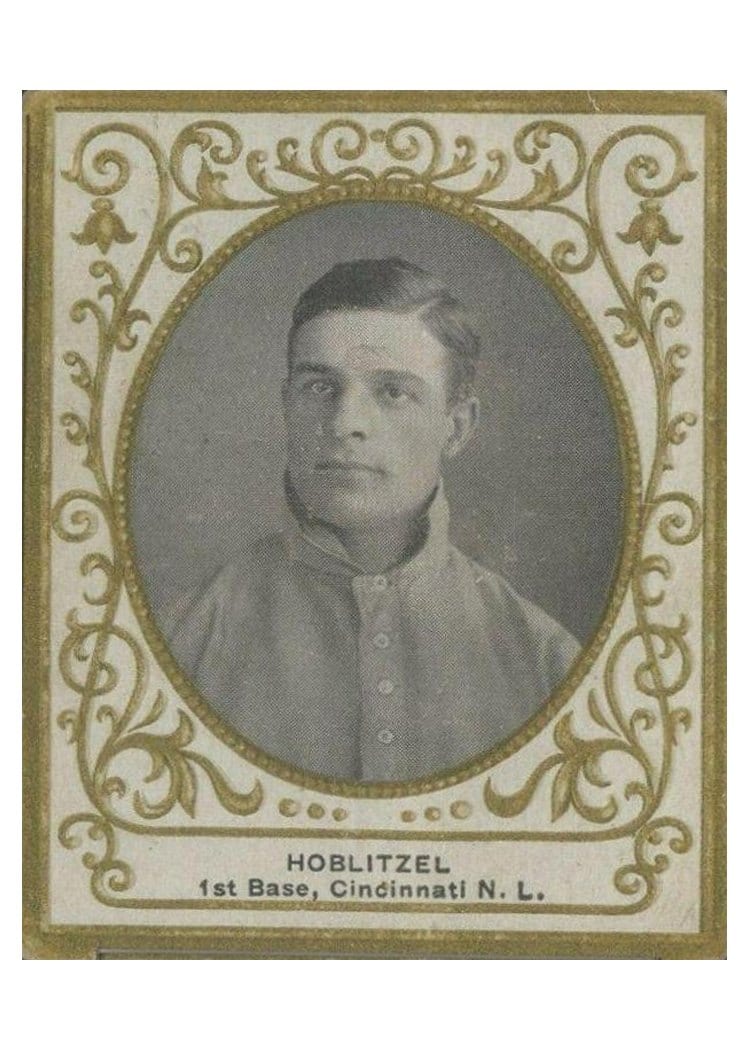 1909 T204 Ramly Dick Hoblitzel Hoblitzell card