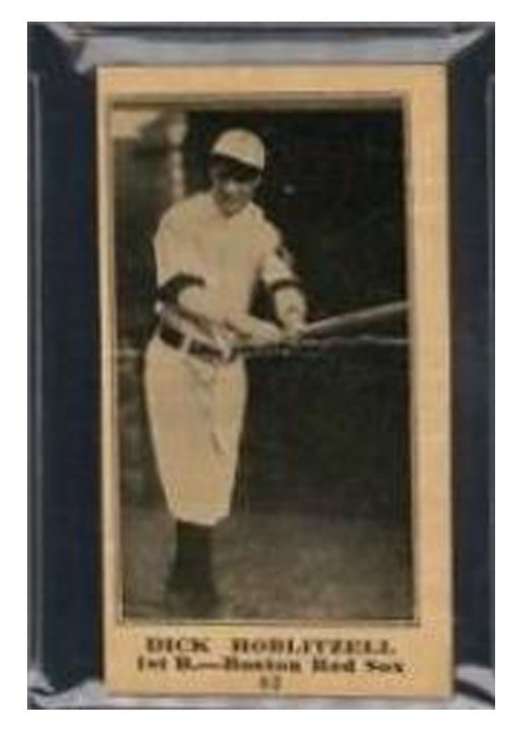 1916 Famous & Barr Co Dick Hoblitzell #82 card