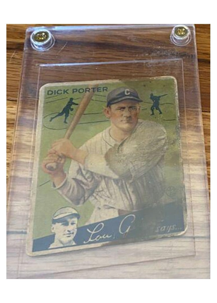 1934 Goudey Dick Porter #43 card