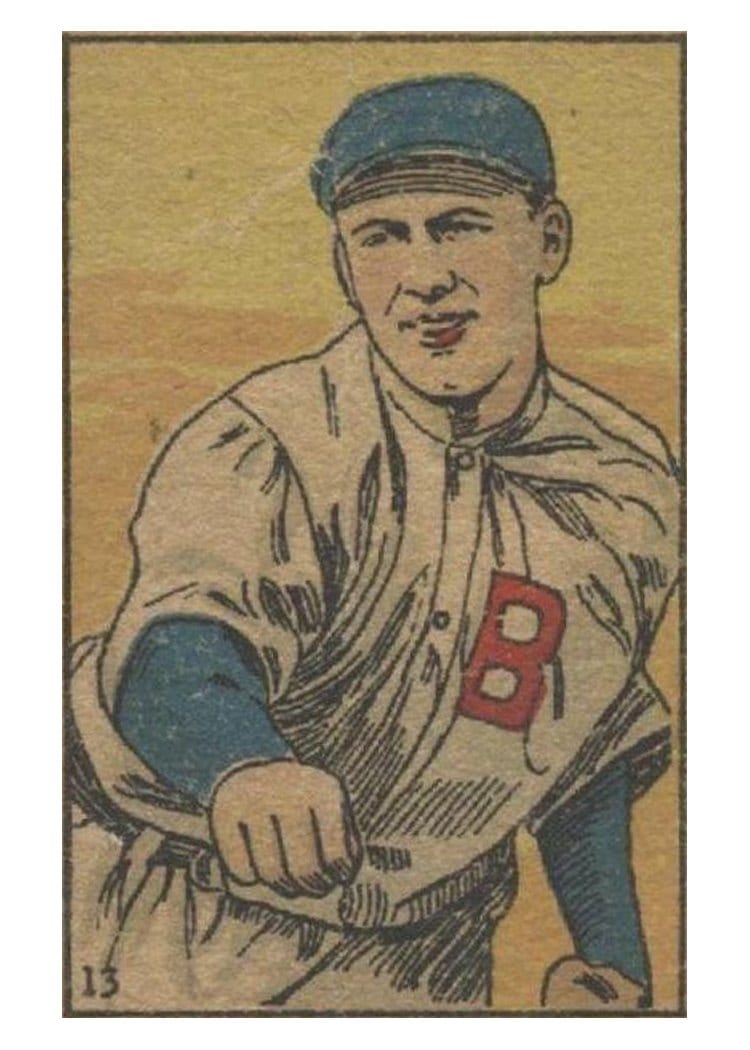 1919 W514 Dick Rudolph Hand Cut #13 card