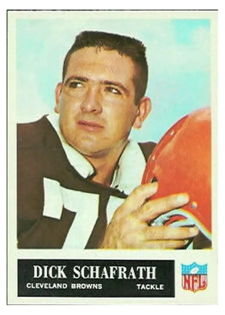 1965 Philadelphia Dick Schafrath #40 card