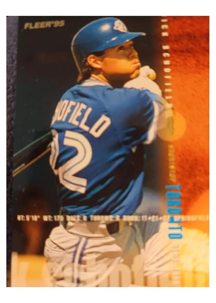 1995 Fleer Dick Schofield #103 card