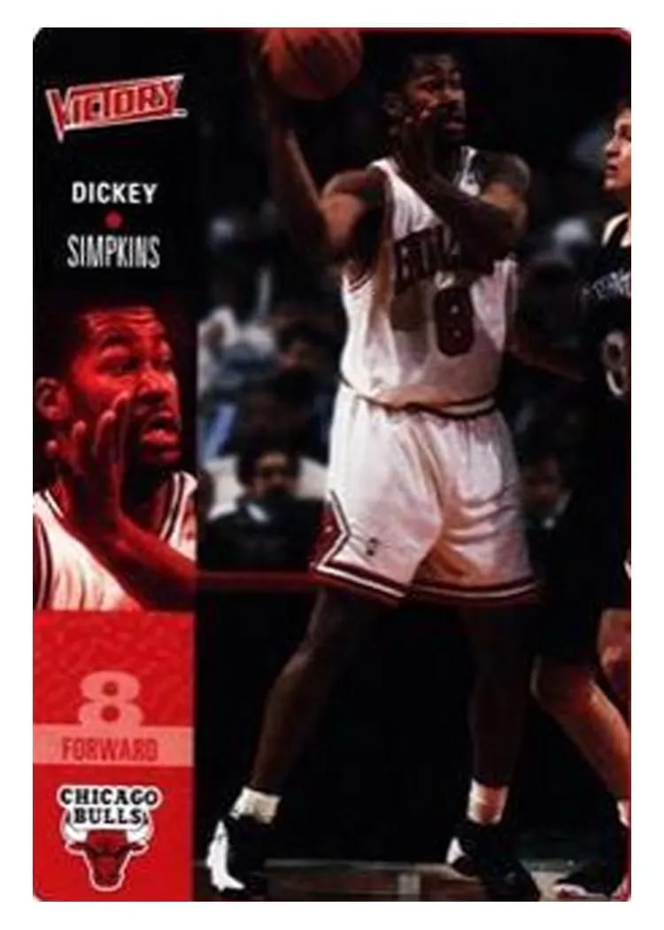 2000 Upper Deck Victory Dickey Simpkins #30 card