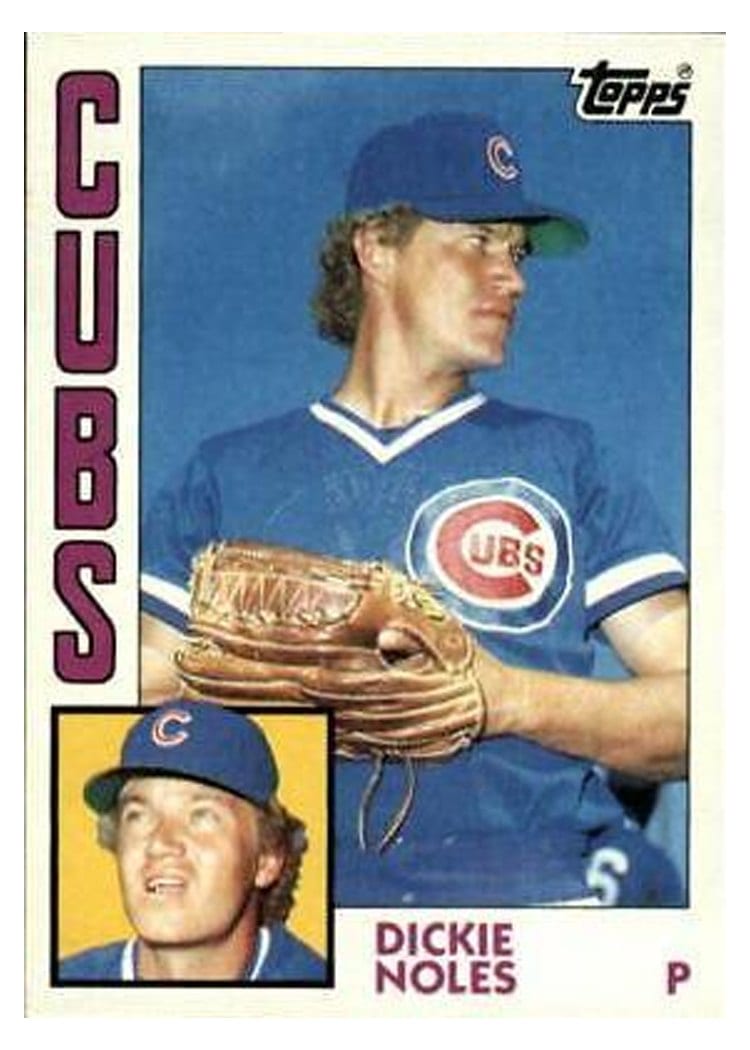 1984 Topps Dickie Noles #618 card