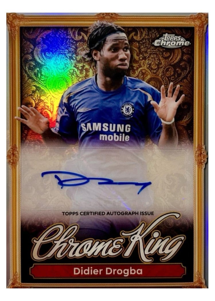 2025 Topps Premier League Chrome King Autograph Didier Drogba #CKA-DD card
