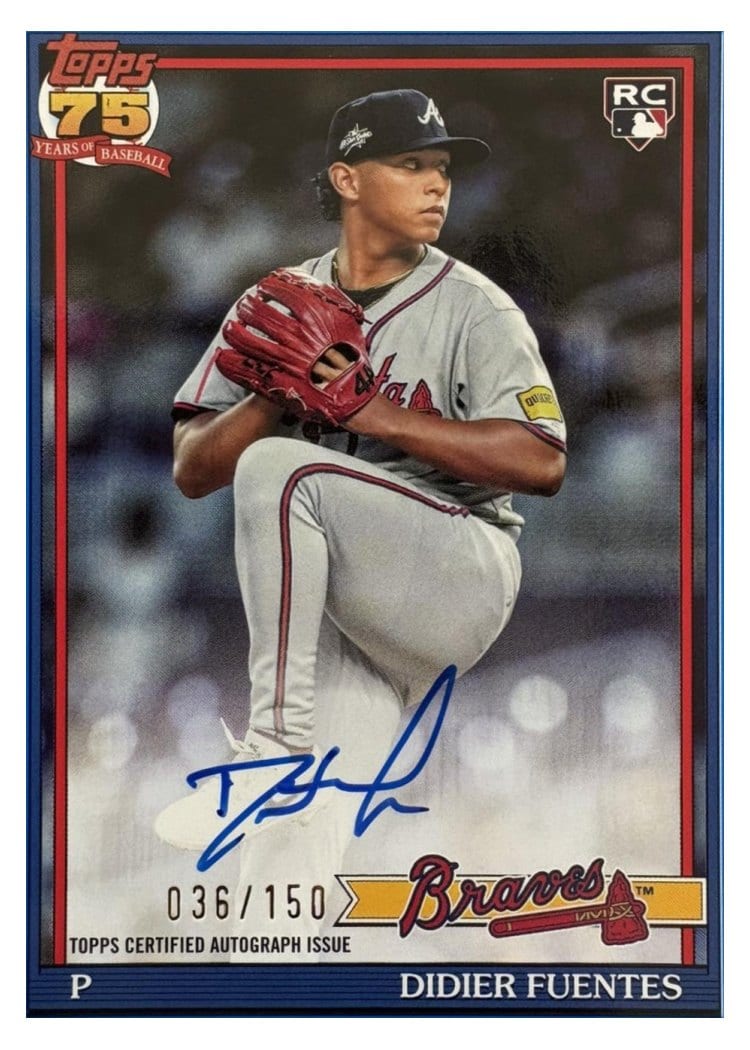 2026 Topps 1991 Topps Autographs Didier Fuentes #91A-DID card