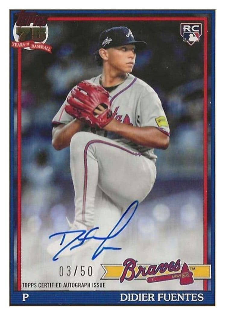 2026 Topps 1991 Topps Autographs Didier Fuentes #91A-DID card
