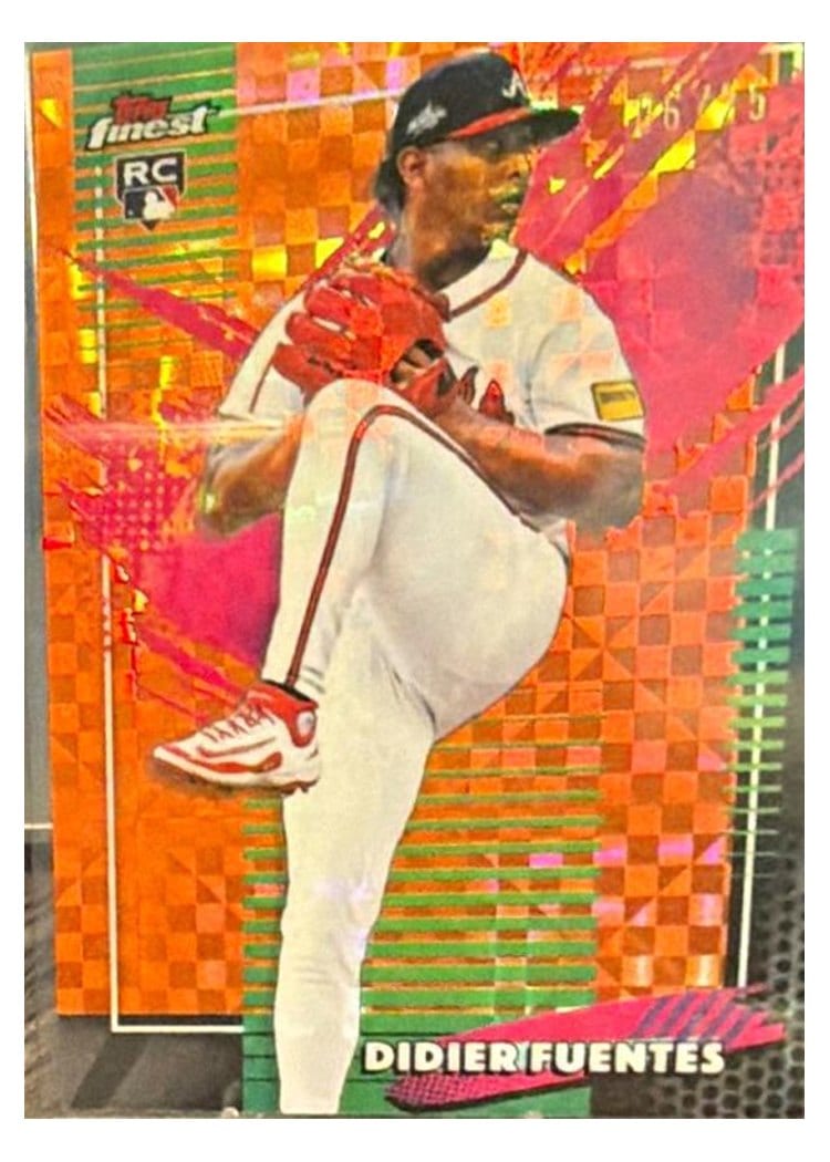 2026 Topps Finest Didier Fuentes Orange X-Fractor #276 card