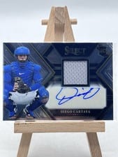 2023 Panini Select Rookie Jersey Autographs Diego Cartaya #PJA-JH card