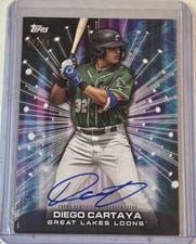2023 Topps Pro Debut Future Cornerstones Autographs Diego Cartaya #FC-DC card