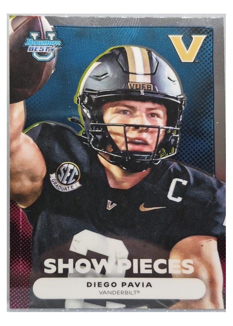 2025 Bowman University Best Bowman Showpieces Diego Pavia #BS-23 card
