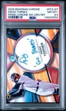 2025 Bowman Chrome Prime Chrome Signatures Diego Tornes #PCS-DT card