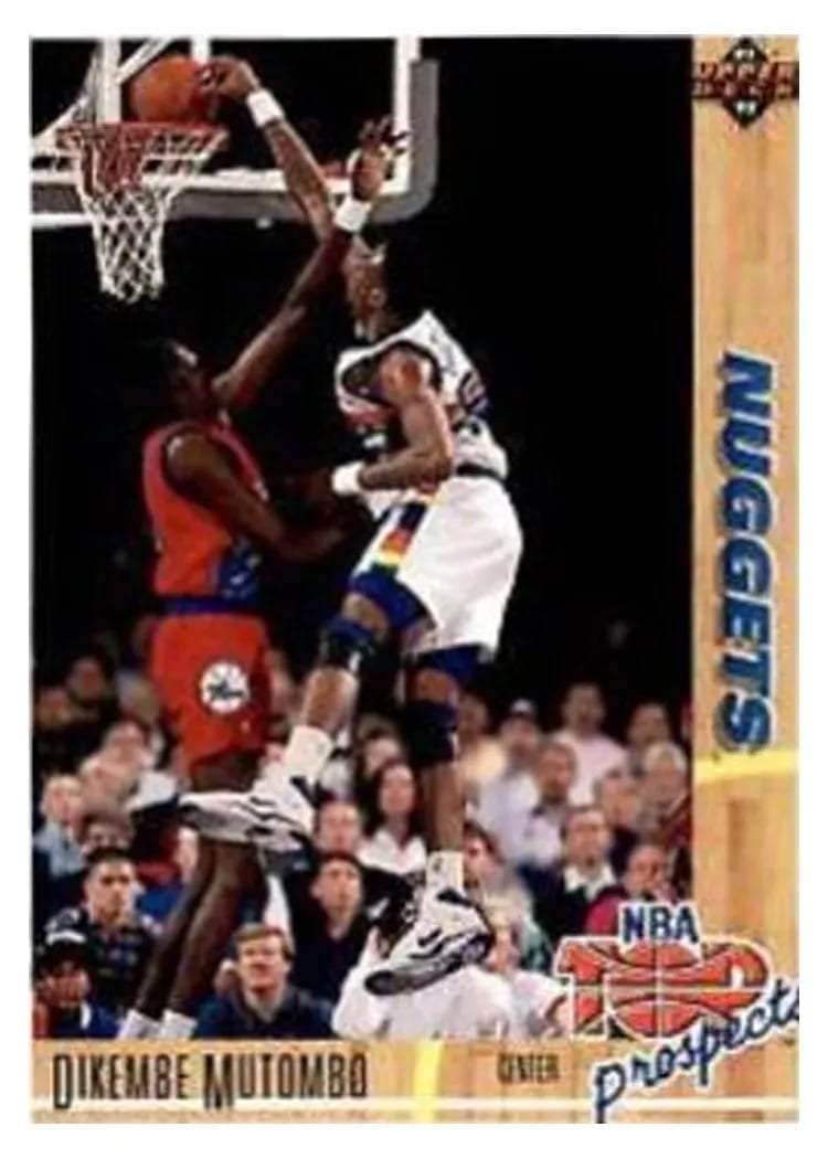 1991 Upper Deck Dikembe Mutombo #446 card