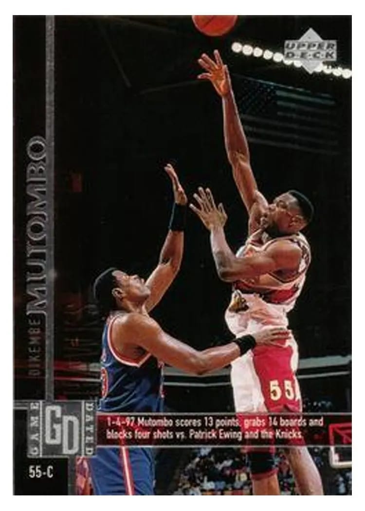 1997 Upper Deck Dikembe Mutombo #4 card