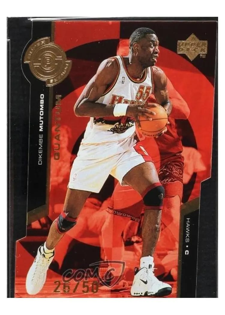 1998 Upper Deck Super Powers Dikembe Mutombo Quantum Gold #S1 card