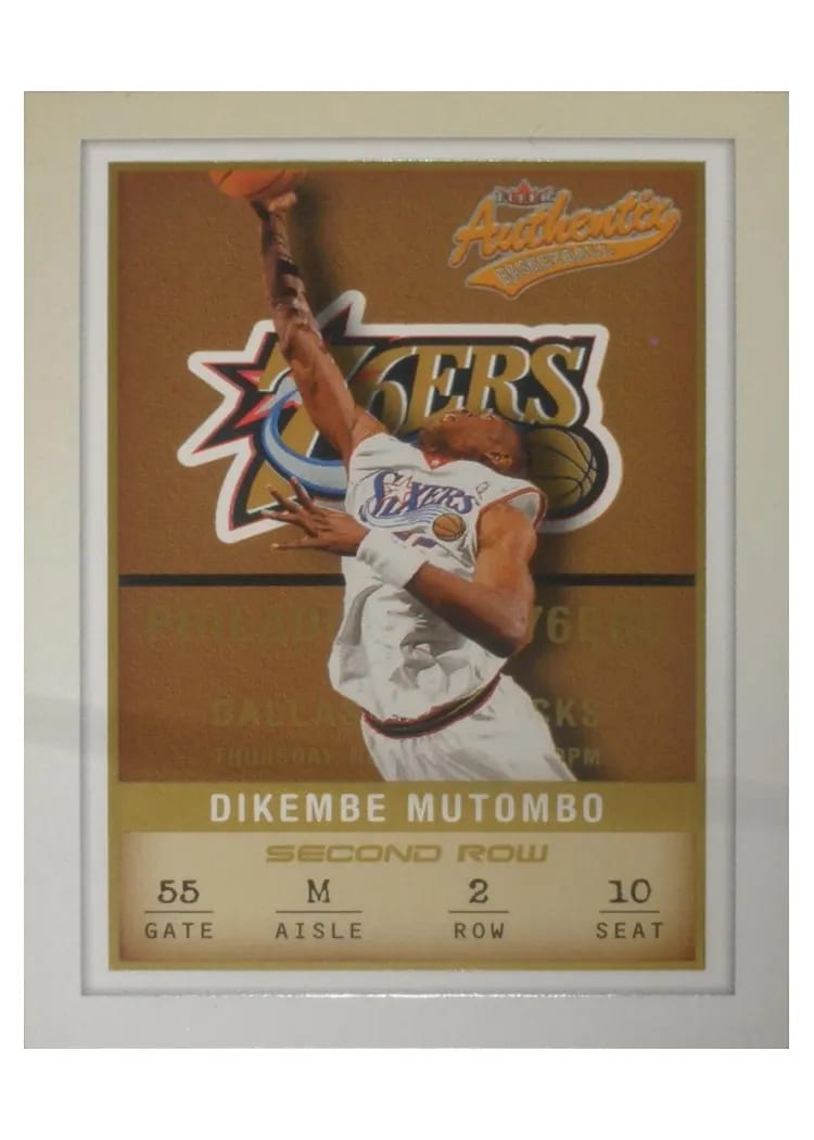 2001 Fleer Authentix Dikembe Mutombo #88 card