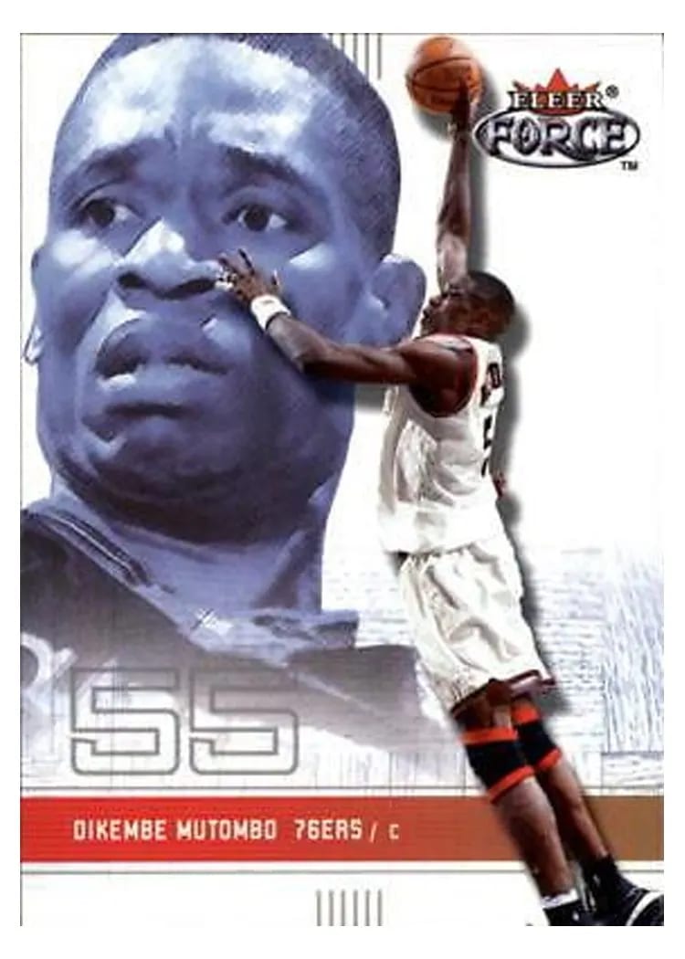 2001 Fleer Force Dikembe Mutombo #50 card