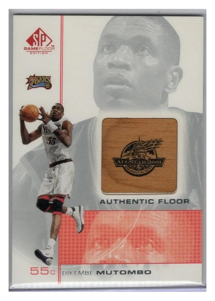 2001 SP Game Floor Dikembe Mutombo #MT card