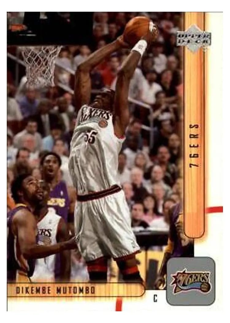 2001 Upper Deck Dikembe Mutombo #124 card