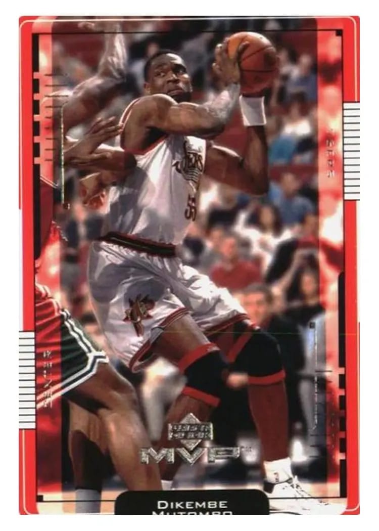 2001 Upper Deck MVP Dikembe Mutombo #123 card
