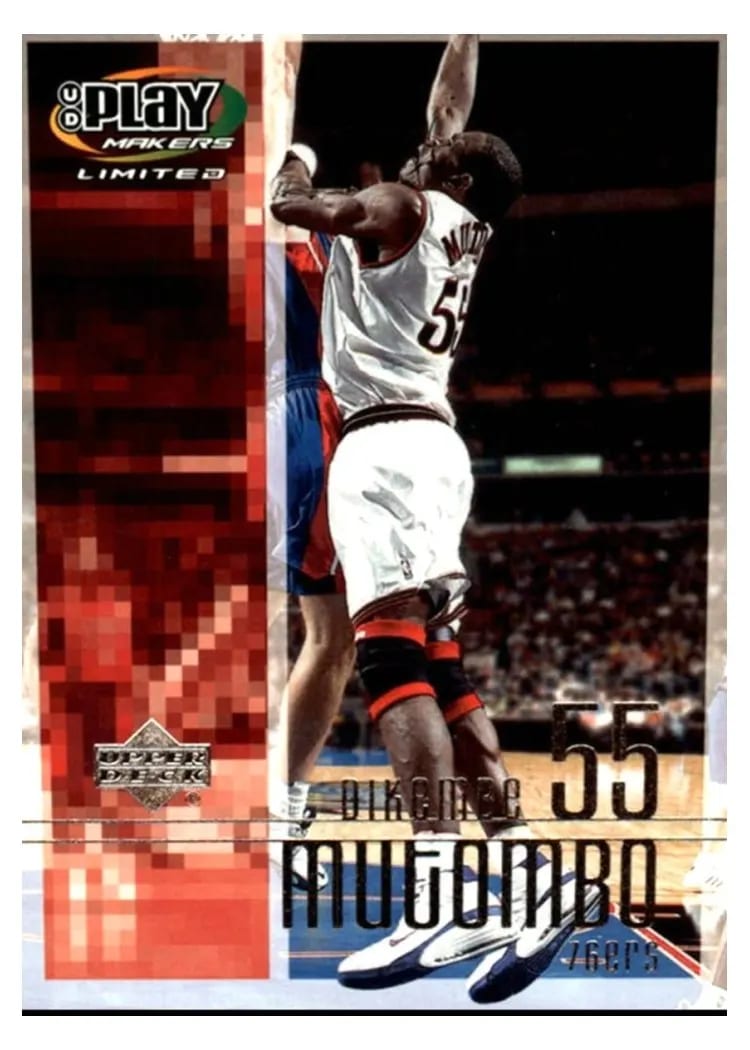 2001 Upper Deck Playmakers Dikembe Mutombo #71 card