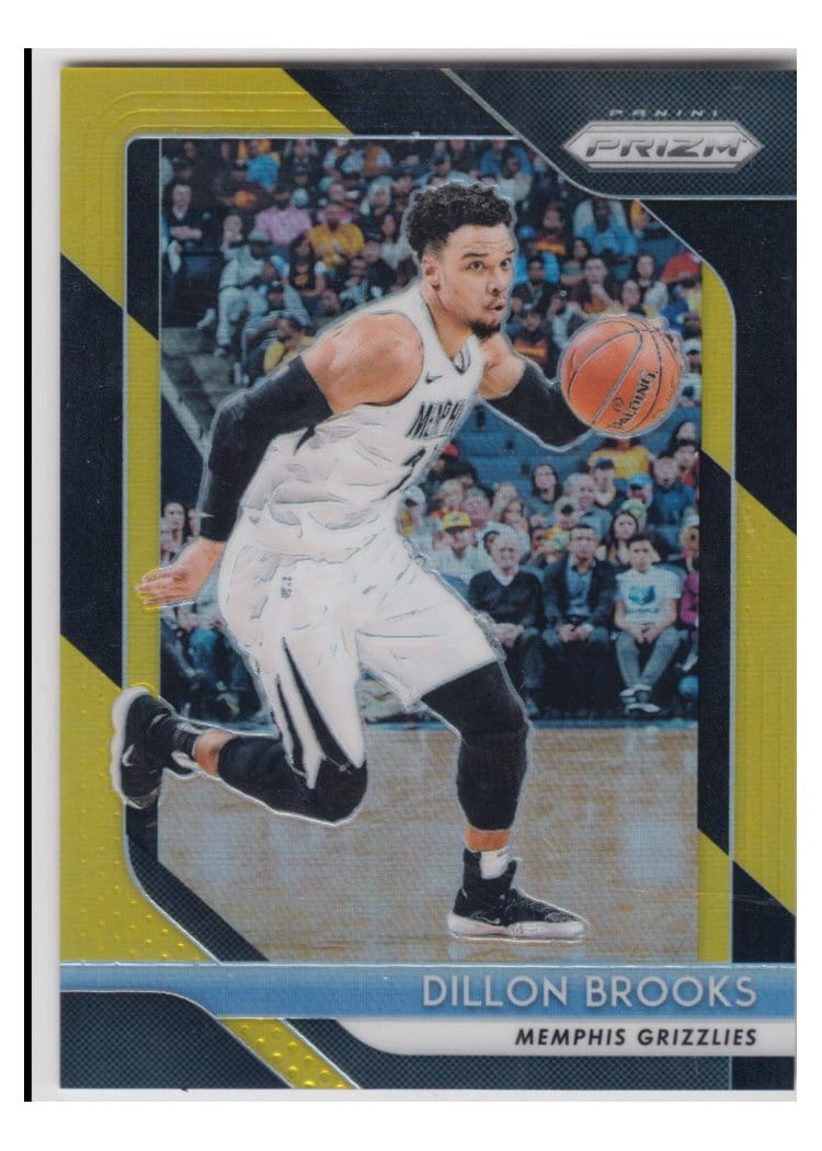 2018-19 Panini Prizm Base Set Dillon Brooks Black Gold Prizm #106 card