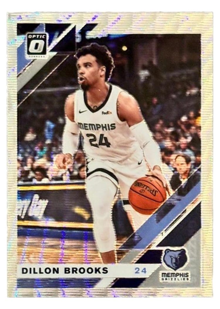 2019-20 Donruss Optic Base Set Dillon Brooks Silver Wave #140 card