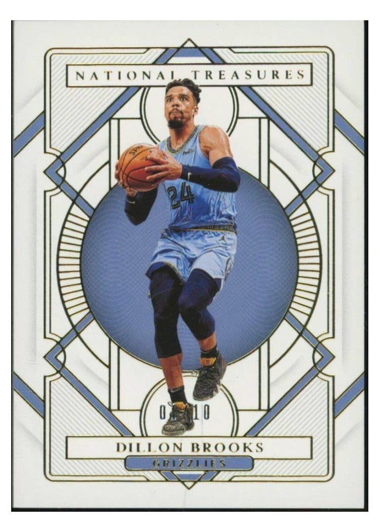 2020-21 Panini National Treasures Base Set Dillon Brooks #70 card