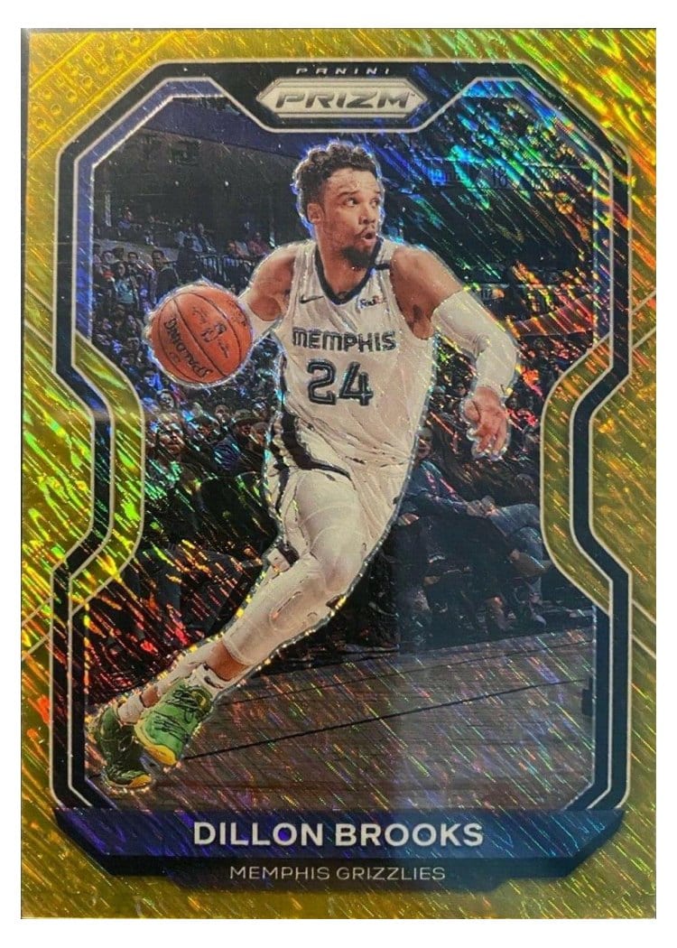 2020-21 Panini Prizm Base Set Dillon Brooks Gold Shimmer Prizm #70 card