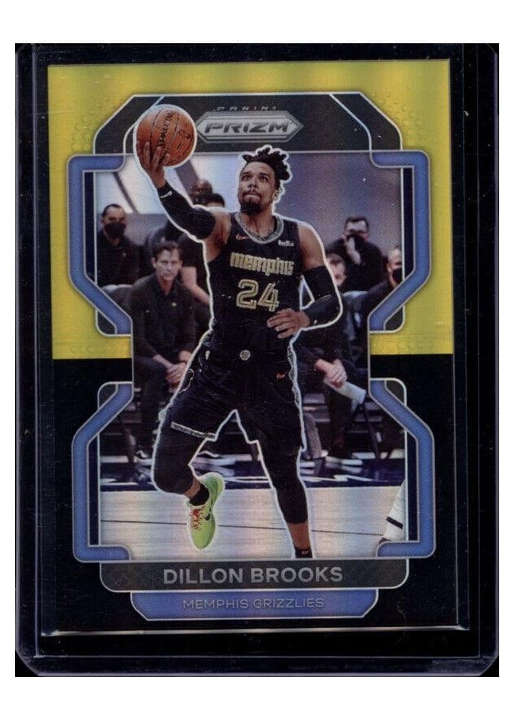 2021-22 Panini Prizm Base Set Dillon Brooks Black Gold Prizm #202 card