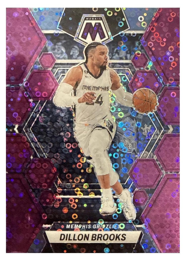 2022-23 Panini Mosaic Base Set Dillon Brooks Fast Break Purple #189 card