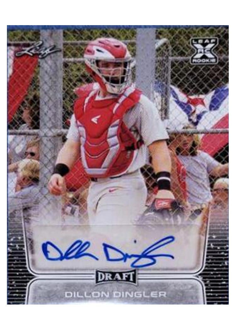 2020 Leaf Draft Hobby Autographs Dillon Dingler #BA-DD1 card