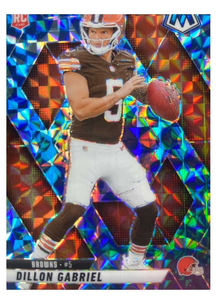 2025 Panini Mosaic Base Set Dillon Gabriel Reactive Blue #332 card