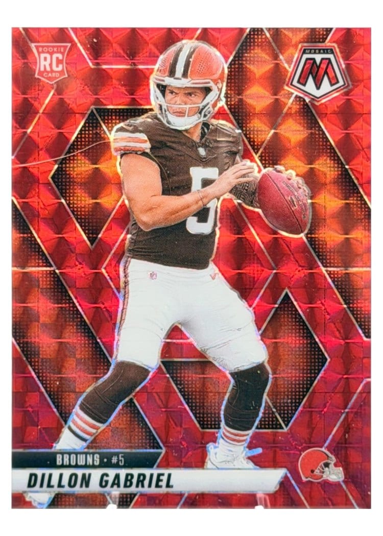 2025 Panini Mosaic Base Set Dillon Gabriel Red #332 card
