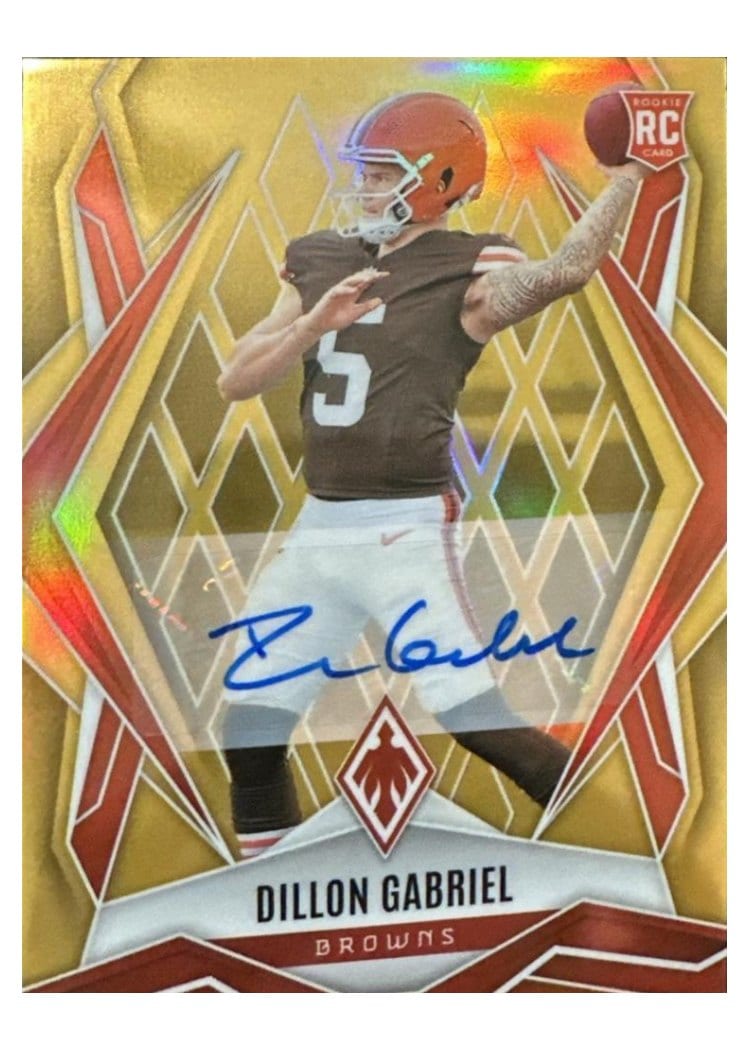 2025 Panini Phoenix Base Set Dillon Gabriel Gold Autograph #175 card